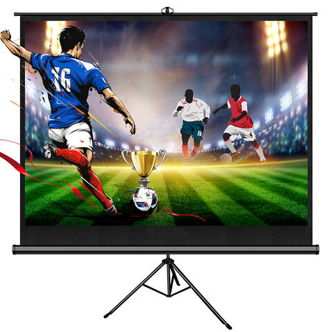 شاشات عرض بروجيكتور غير لامعة بيضاء مقاس 100 بوصة مع حامل ثلاثي القوائم for sale at factory direct price