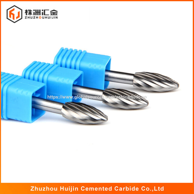 Flame Shape File Hand Tools Metal Straight Shank Rotary Burr H Shape ...