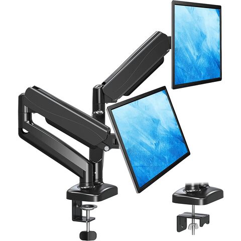  EVEO Soporte de monitor único de alta calidad: soporte de  escritorio con brazo de monitor único de 17 a 32 pulgadas, soporte de  monitor de resorte ajustable, soporte de monitor VESA