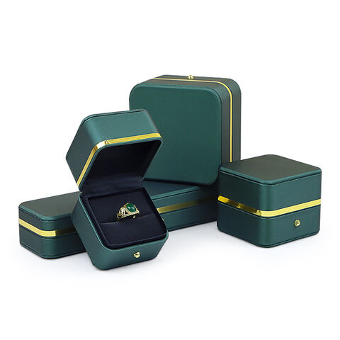 Buy Wholesale China Cream Color Pu Leather Jewelry Packaging Box Wholesale  Custom Ring Box With Logo Jewelry Box & Casket at USD 2.29