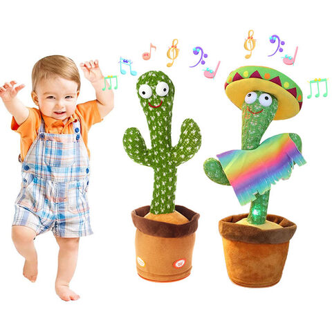 Jouets en Peluche de Cactus, Chantant et Dansant Cactus pour Enfants, Jouet  en Peluche électroniques Cactus Peut enregistrer