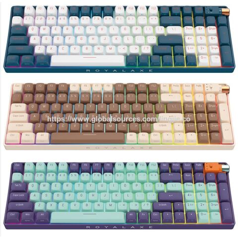 Grosir Keyboard Gaming Mekanis Berkabel Bluetooth 2.4g Nirkabel Dengan
