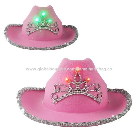 Achetez en gros Nouveau Rose Western Style Cowgirl Chapeaux Pour Femmes  Fille Roulé De Mariage Fedora Casquette Plume Bord Cowboy Chapeau Chine et  Casquettes à 1.07 USD