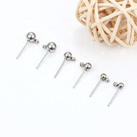 Wholesale Earrings Pins Ear Stud Ear Post Stud Clip Pads Earplugs Stoppers  For Jewelry Making Findings, Jewelry Making Supplies, Stainless Steel  Earrings Pins Jewelry Findings, Jewelry Findings Components - Buy China  Wholesale
