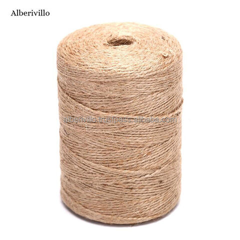 India Manufacture 100m Natural Hemp Cord Twisted Burlap Jute Twine Rope  String Craft Decor $2.5 - Wholesale British Indian Ocean Territory Jute  Twisted Rope at factory prices from ALBERIVILLO
