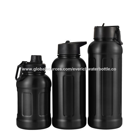 Buy Wholesale China Stainless Steel Water Bottle With Straw Lid - Flip-top  Lid - Wide Mouth Insulated Sports Water Bottles & Water Bottle at USD 1.99