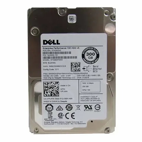 Hard Drive 300gb Hdd 10k Sas 2.5 6g/12g St300mm0008 0yj2kh Yj2kh