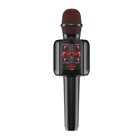 Tragbares Kinder-Kondensator-Funkmikrofon 858 mit 5W HiFi-Lautsprecher und LED-Licht für Karaoke for sale at factory direct price