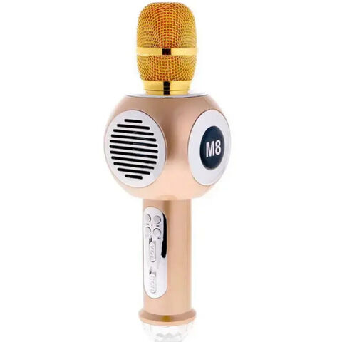 Nouvelle Machine De Karaoké Avec Microphone Sans Fil, Haut-parleur De  Karaoké Portable Avec Lumière LED, Microphone Sans Fil Avec Changement De  Voix