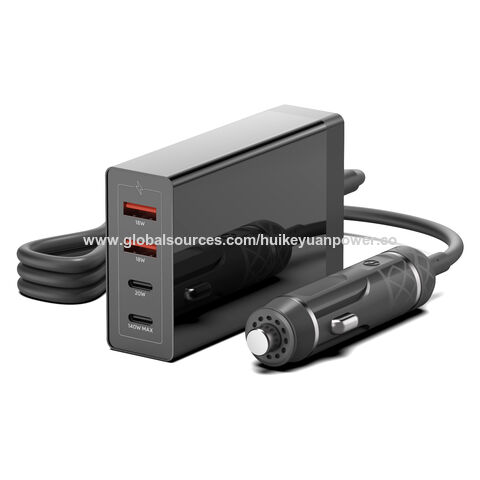 100W 12-24V DC Adaptateur Universel USB-C Chargeur de Voiture PC