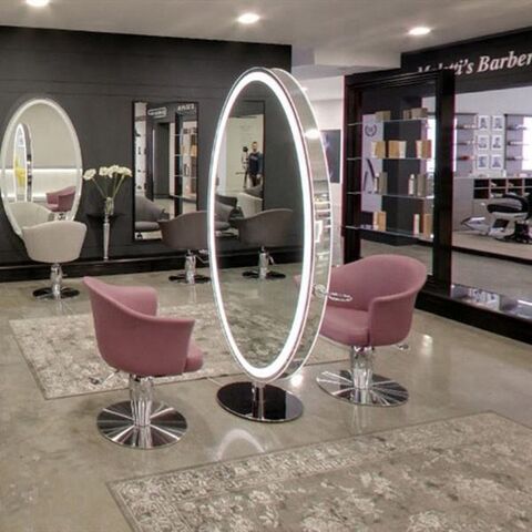 Luxebeauty Double Sided Salon Station Led Salon Mirror Make Up