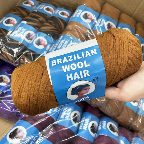 Buy Wholesale China Hot Selling Bulk Brazilian Wool 100% Acrylic Hair Yarn  70g 100g For Dreadlocks Crochet Braiding Hair Attachment Knitting & Brazil  Wool Hair Yarn Wool Yarn For Jumbo Braiding at