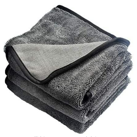 Microfiber Car Drying Towels Superior Absorbency Double-twisted Pile Safe  For Car Wash Home Cleaning