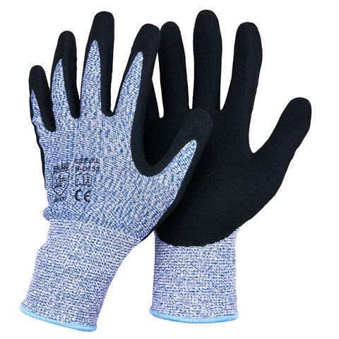 N-d133 Hppe Nitrile Coated Cut Resistant Safety Work Gloves Level