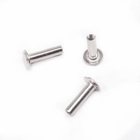 Fabricant professionnel OEM de rivets creux en acier inoxydable sur mesure, fixation de précision, rivet à tête plate galvanisé, rivet semi-tubulaire