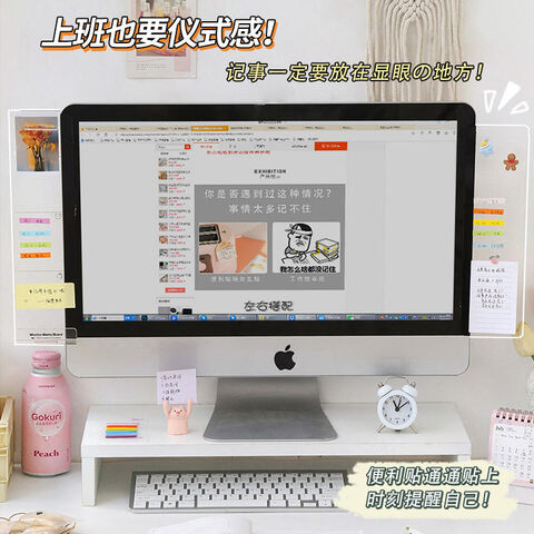 Computer Monitor Memo Board- Monitor Memo Board Handles, Easy To ...