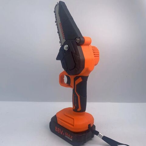 88V Mini Electric Chain Saw Rechargeable Portable Chainsaw - China