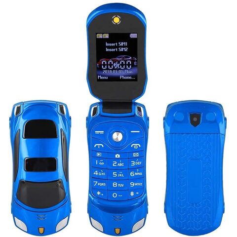 2020 Student Flip Phone For Ferrari Car-shape Flip Keypad Car Model ...