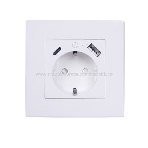 Tuya Zigbee Wall Socket Smart Home Wireless Remote Control Plug in