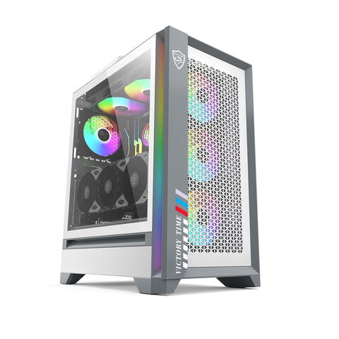 White Itx Micro ATX Motherboard Gaming Desktop Computer Case with RGB Light  - China PC Case and Computer Parts price
