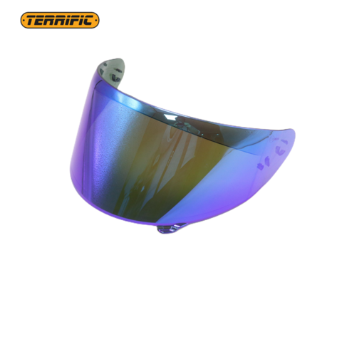 Motorhelm vizier voor Rpha 70/Rpha 11/HJ-26, motorfiets windscherm helm lens vizier volgelaat, helm vizier, motorhelm accessoires vervanging (Chroom Blauw