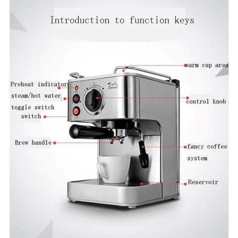 Máquina de café expreso con molinillo, cafetera de café espresso  profesional con espumador de leche, máquina de capuchino barista de 15 bar  con