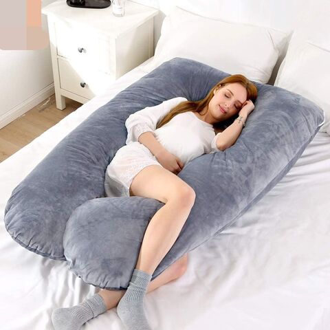 Pregnancy Pillows, U Shaped Full Body Pillow for Sleeping Support, 55 Inch  Mater