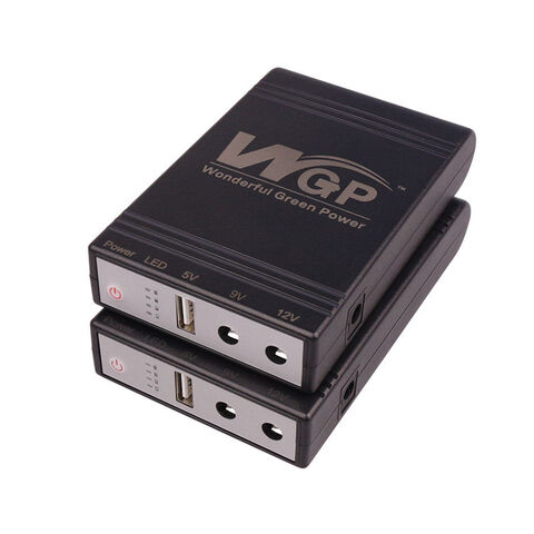 WGP Factory Price Portable Power Bank 18650 Backup Battery DC Online 5V 9V 12V Mini UPS for WiFi Router Modem Networking Alarm for sale at factory direct price