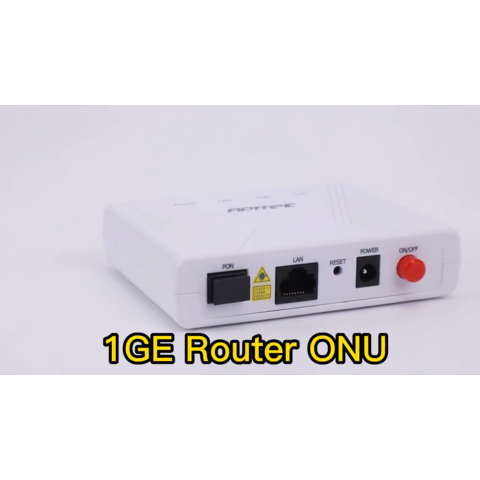 Router modem fibra optica Ftth/o onu, 1 gpon port (sc/upc), 1 ge, 3 fe,  external wifi antenna
