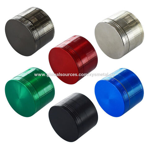 Dropship  Top Selling Spice Grinder Custom Aluminum Zinc Alloy  Material Smoking Tobacco Herb Grinder With Magnetic Closure to Sell Online  at a Lower Price