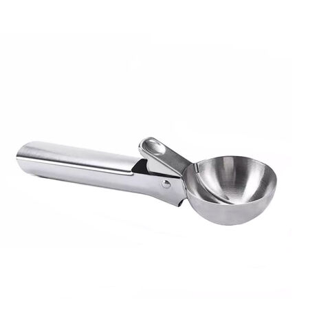 Ice Cream Scoop - Heavy Duty Stainless Steel Icecream Scooper- Professional Metal Ice-cream Spade - Dishwasher Safe, Gold