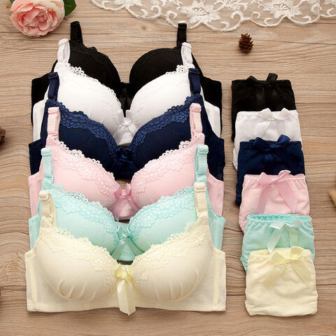 Lace Bra Panty Sets Lovely Girls Cute Japanese Underwire Push Up