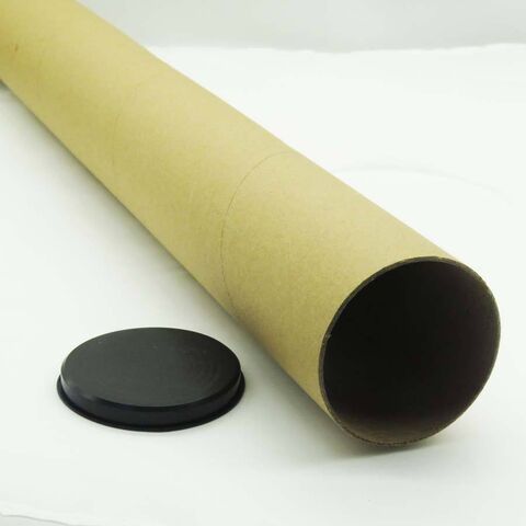 Plastic Caps End Shipping Postal Mailing Round Kraft Packaging ...