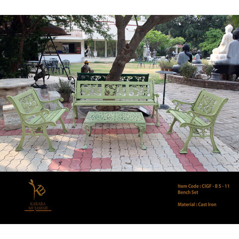 Buy Wholesale British Indian Ocean Territory Cast Iron Bench Set