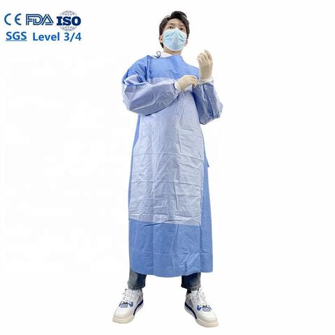 Factory Stock Iso11737 Disposable Patient Gown Uniform En14126 Level 3 ...