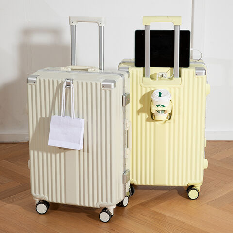 Novas Malas de Cabine de Designer 2023 PC com Forro 150T, Bolsas de Viagem, Trolley de Alumínio, Mala de Mão, Bagagem