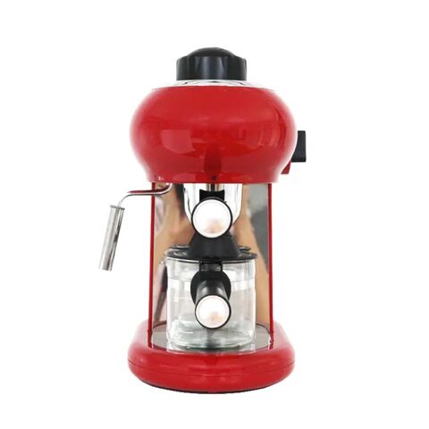  Cafetera para el hogar, máquina de café semiautomática italiana  pequeña de acero inoxidable, máquina de cappuccino espumante de leche al  vapor, cafetera : Hogar y Cocina