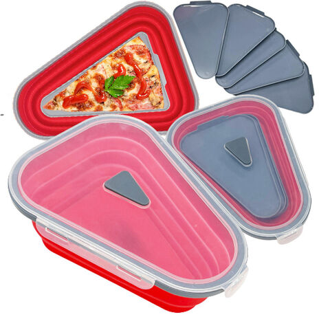 Foldable Triangular Pizza Slice Container Kitchen Tools Reusable