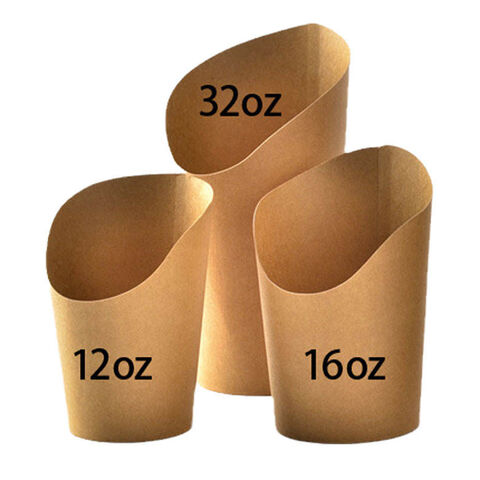 OEM Design Chips Packing Box Disposable Paper Cup Wholesale French Fries Box