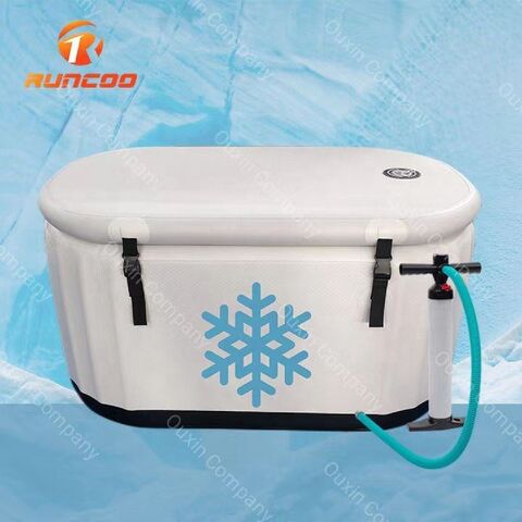 Upgraded Ice Bath Tub For Athletes - Inflatable Cold Plunge With Neck Support Ring, Lid & Handbag, Portable For Recovery, Gym, Or Home Use