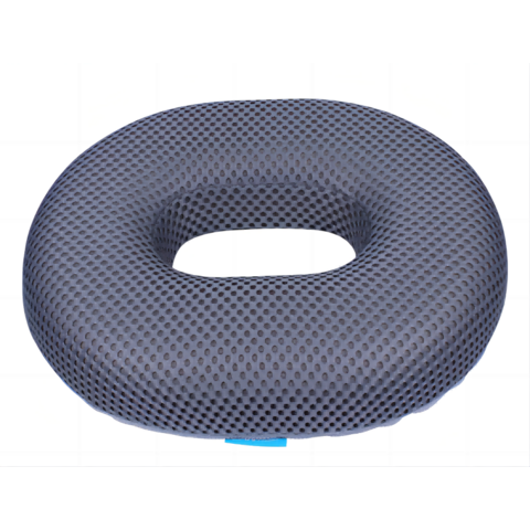 Memory Foam Donut Seat Cushion - Tailbone & Hemorrhoid Relief - Brown Velvet, 16.5x13.4