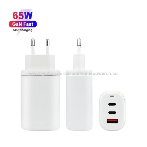 Carregador Universal Port Designs 65W USB Type-C + 1 x Porta Carregamento  USB EU Plug