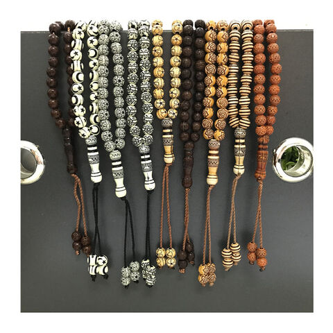 Tasbih Prayer Bead with different Bead Stones - 33 Islamic Prayer Beads  (12mm)