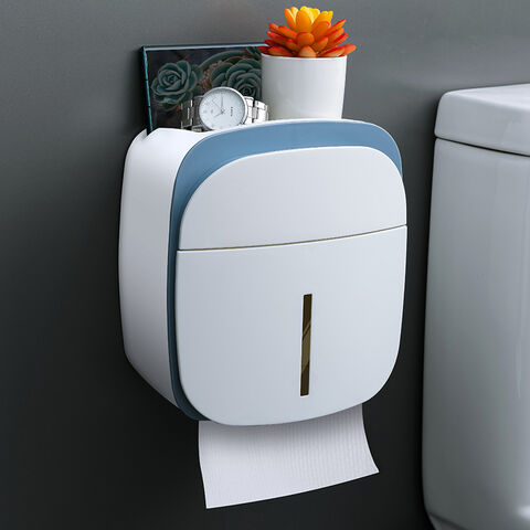 Double Layer Toilet Paper Holder Waterproof Storage Box Wall Mounted Toilet  Roll Dispenser Portable Toilet Paper Holders