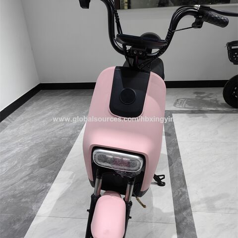 Pink electric outlet motorbike