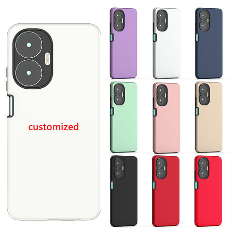 جراب خلفي 2 في 1 مقاوم للصدمات بطلاء مطاطي مخصص وطلاء جلدي لهواتف Realme C55 C51 C53 11X 11 Pro Pro+ 4G 5G