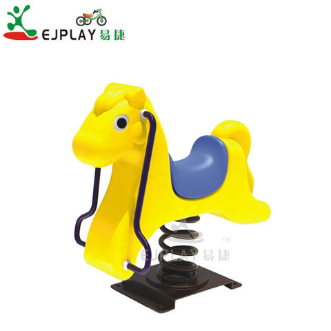 Outdoor Playground Horse Shape Kids Spring Riders/rocking Horse For ...