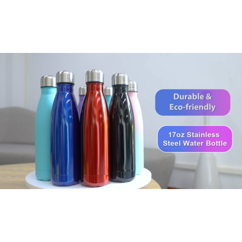 Buy Wholesale China 17oz Insulated Water Bottle Stainless Steel Double ...