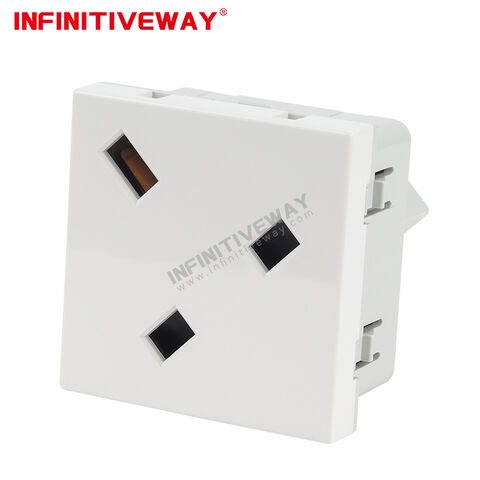 13a Uk Standard Indonesia Module Angle Socket Singapore Square Corner ...