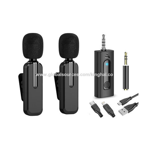  Micrófono de solapa inalámbrico para iPhone/Android/Laptop Mini  USB C Mic Plug and Play Micrófono inalámbrico Micrófono inteligente de  reducción de ruido para grabación de video, transmisión en vivo, :  Instrumentos Musicales